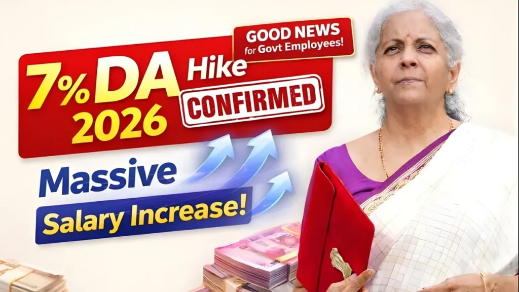 7% DA Hike 2026 Confirmed: Central Government Employees to Get Big Salary Boost